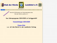 koecheclub-landshut.de Webseite Vorschau