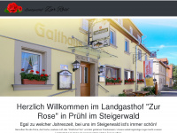 gasthof-rose-pruehl.de Webseite Vorschau