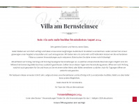 villa-am-bernsteinsee.com Webseite Vorschau