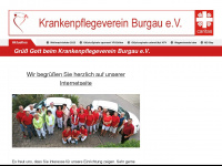 krankenpflegeverein-burgau.de Webseite Vorschau