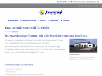 krantechnik-jaap.de Webseite Vorschau