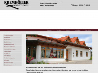 kremhoeller.de Webseite Vorschau
