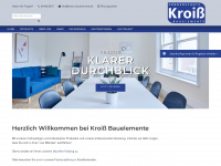 kroiss-bauelemente.de Webseite Vorschau