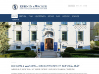 kuhnen-wacker.com Webseite Vorschau