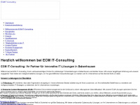 ecm-it-consulting.de Webseite Vorschau