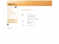infosekta.ch Webseite Vorschau