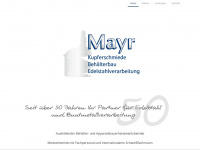 kupfer-mayr.de Webseite Vorschau