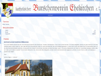 burschenverein-ehekirchen.de Webseite Vorschau