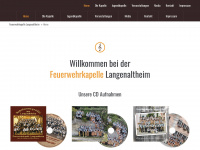 feuerwehrkapelle-langenaltheim.de Webseite Vorschau