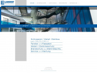 langhof-metallbau.de Webseite Vorschau