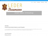 leder-baumann.de Webseite Vorschau