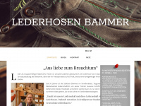 lederhosen-bammer.de Webseite Vorschau