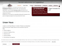 leyererhof.de Webseite Vorschau