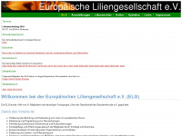 liliengesellschaft.org Webseite Vorschau