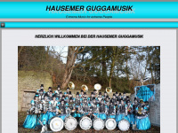 hausemer-guggamusik.de Webseite Vorschau