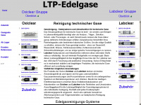 ltp-edelgase.de Webseite Vorschau