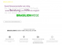 brasilien-wege.de Webseite Vorschau