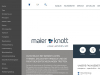 maier-knott.de Webseite Vorschau