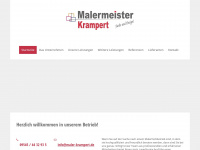 maler-krampert.de Webseite Vorschau