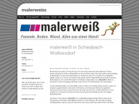 malerweiss.de Webseite Vorschau