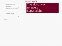 lupusalpha.de Webseite Vorschau