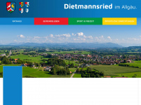 dietmannsried.de Webseite Vorschau