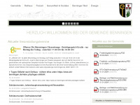 benningen-allgaeu.de Webseite Vorschau