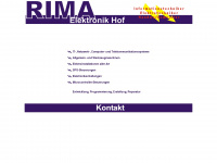 rima-hof.de Webseite Vorschau