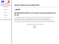 max-bus.net Webseite Vorschau