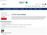 medizin1.uk-erlangen.de Webseite Vorschau