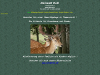 damwild-ockl.de Webseite Vorschau