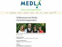 medla-versicherungsstudien.de Webseite Vorschau