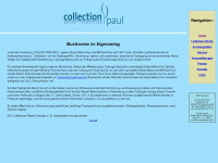 collection-paul.de Webseite Vorschau