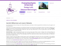 freizeitenheim-arlesried.de Webseite Vorschau