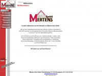 mertens-bau.de Webseite Vorschau