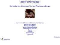 beckys.de Webseite Vorschau
