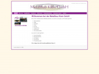metallbau-klein.com Webseite Vorschau