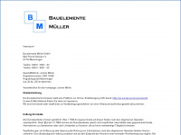 bauelemente-mueller.com Webseite Vorschau