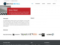 metec-metall.de Webseite Vorschau
