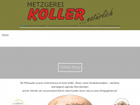 metzgerei-koller.de Webseite Vorschau