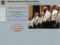 mgv-kissing.de Webseite Vorschau
