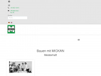 mickan-bau.de Webseite Vorschau