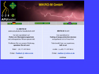 mikro-m.de Webseite Vorschau