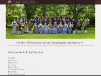 stadtkapelle-weissenhorn.de Webseite Vorschau