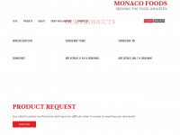 monaco-foods.com Webseite Vorschau