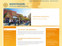 montessori-schule-wertingen.de Webseite Vorschau