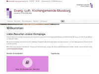 moosburg-evangelisch.de Webseite Vorschau