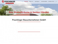 poschinger-bau.de Webseite Vorschau