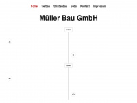 muellerbau.info Webseite Vorschau