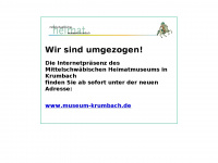 museum.krumbach.de Webseite Vorschau